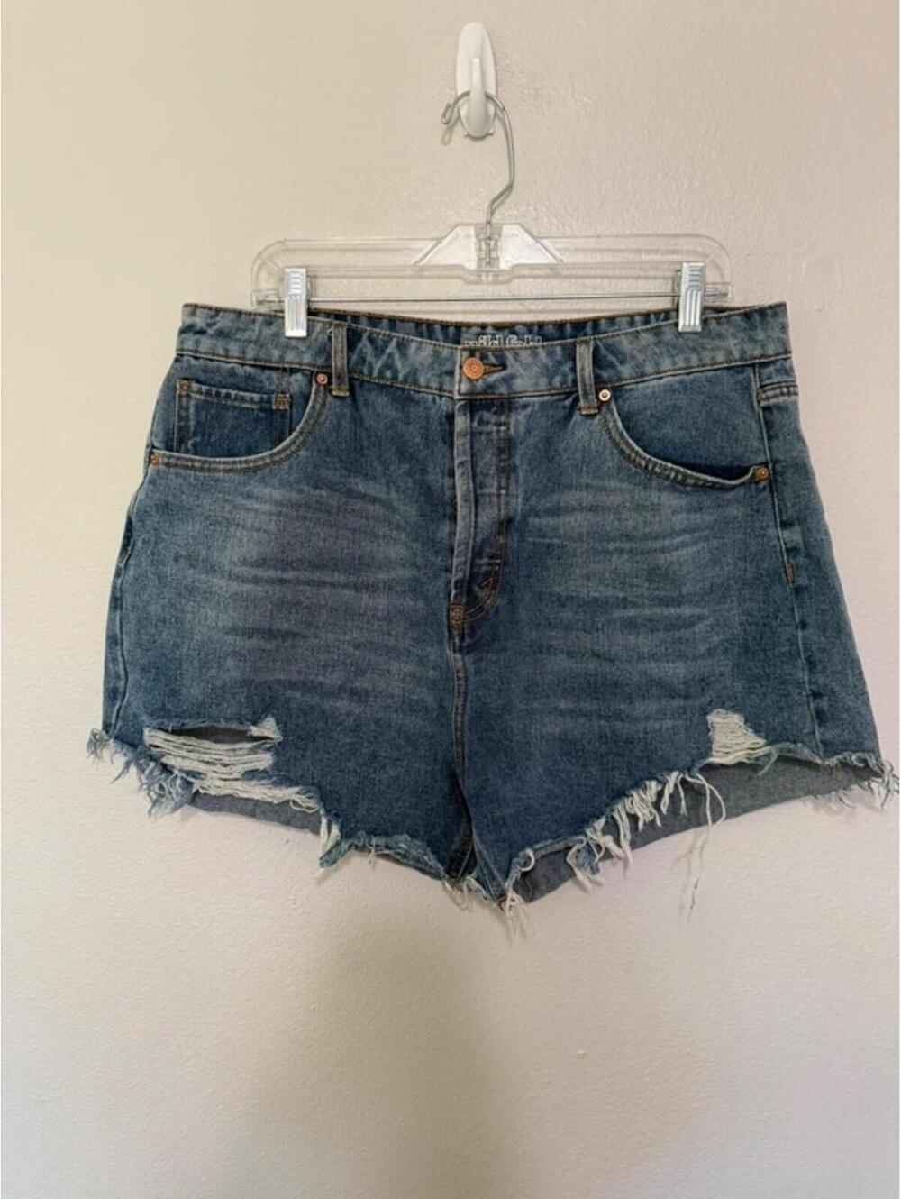 wild fable Distressed Blue Denim Jean Shorts